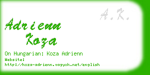 adrienn koza business card